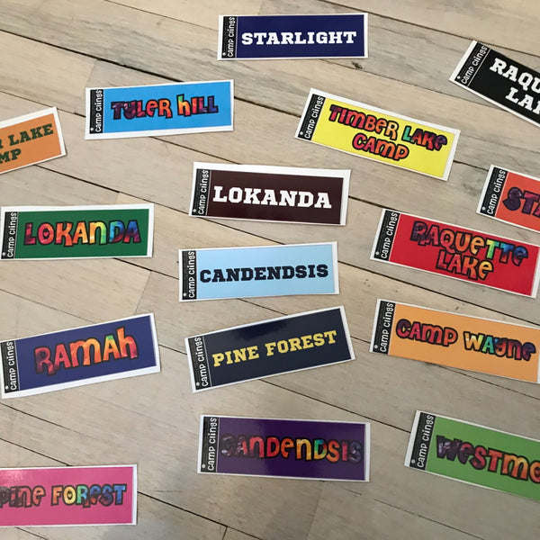 Camp Name Decals
