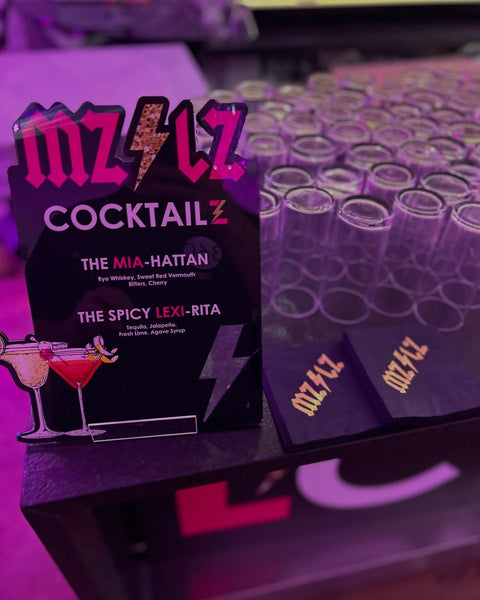 Custom Signature drink signage