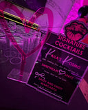 Custom Signature drink signage