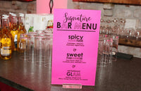 Custom Signature drink signage