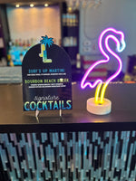 Custom Signature drink signage