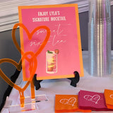 Custom Signature drink signage