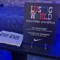 Custom Signature drink signage