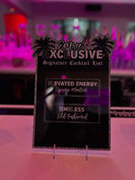 Custom Signature drink signage