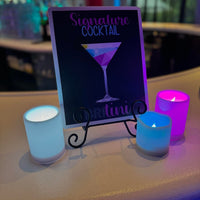 Custom Signature drink signage