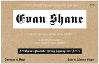 Bar/Bat Mitzvah Invitation