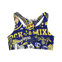 Camp Collage Seamless Sports Bra (AOP)