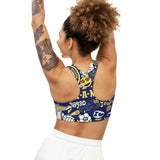 Camp Collage Seamless Sports Bra (AOP)