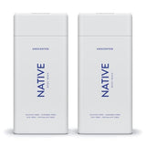 Native Body Wash Natural Body Wash for Women, Men | Sulfate Free, Paraben Free, Dye Free, with Naturally Derived Clean Ingredients Leaving Skin Soft and Hydrating, Unscented 11.5oz - Pack of 2
