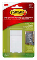 Command 17212-ES Easel Back Picture Plastic Hanging Strips, White, 2 Count