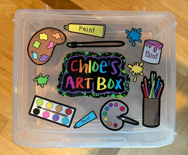 Personalized Art Supply Box