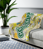Camp Sticker Collage Cozy Blanket