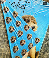 Custom Dog Picture Blanket