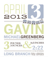 Baby Announcement Print