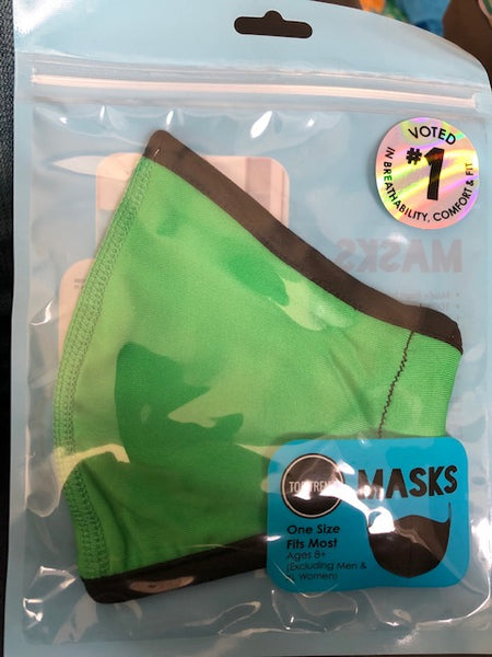 Top Trenz NEON Green Face Mask - One Size Fits Most