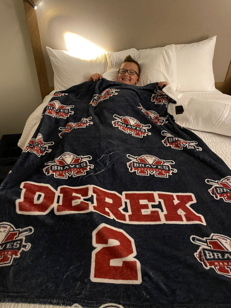Personalized Sports Team Throw Blanket
