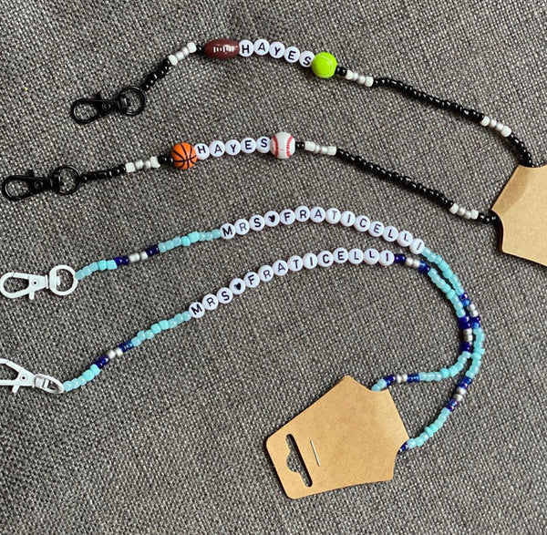 Custom Beaded Mask Chain