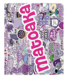 Camp Sticker Collage Cozy Blanket