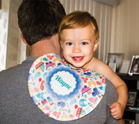 Personalized Baby Burp Cloth Peanut - 10" x 20"