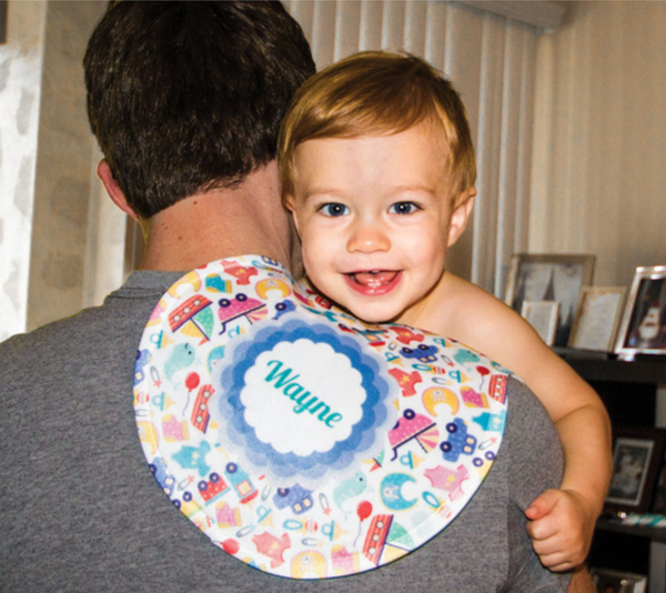 Personalized Baby Burp Cloth Peanut - 10" x 20"