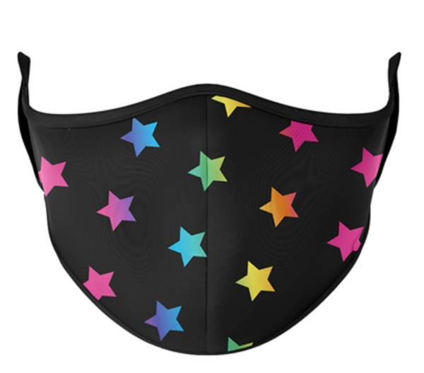 Top Trenz Multi Color Star Mask - One Size Fits Most
