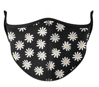 Top Trenz Daisy Print Mask - One Size Fits Most