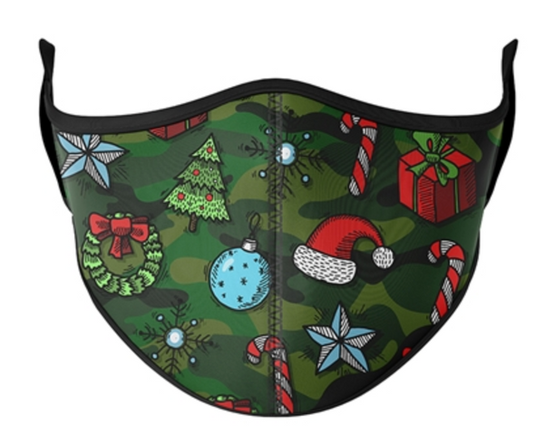Top Trenz Christmas Print Mask - Youth (3-7) & One Size Fits Most (8+)