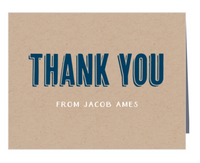 Thank you cards- Custom (FOLDED)