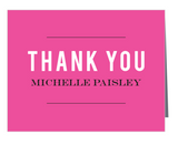 Thank you cards- Custom (FOLDED)