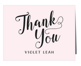 Thank you cards- Custom (FOLDED)