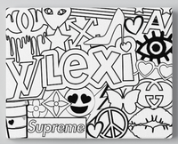 CUSTOM DESIGN: Color-Your-Own Name Canvas