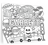 Custom Design:  Color-Your-Own Name DECAL