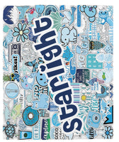 Camp Sticker Collage Cozy Blanket