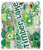 Camp Sticker Collage Cozy Blanket