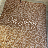 Velour/Cashmere Lined Family Blanket!