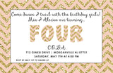 Girls Invites
