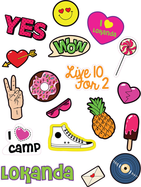 CAMP CLINGS AND STICKER SHEETS