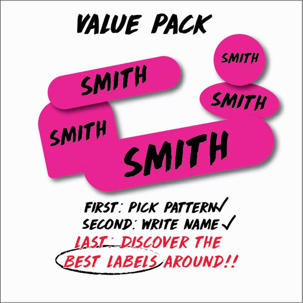Customized Name Labels - Value Pack! 130 Labels