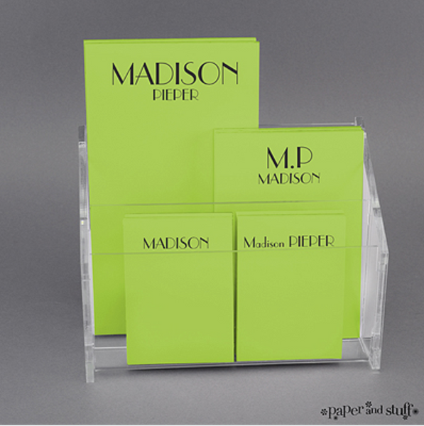 Notepad Gift Set - With Acrylic Holder