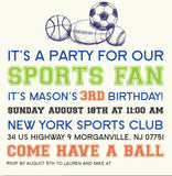 Boys Invites