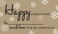 Personalized Holiday Stickers- Various Styles