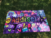 Custom Favorite Things Collage Beach Towels