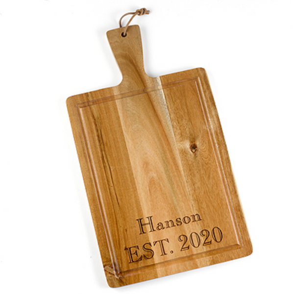 Custom Wood Handle Cutting Board