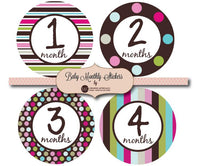 Baby Monthly Stickers- Various Types