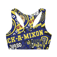 Camp Collage Girls' Double Lined Seamless Sports Bra