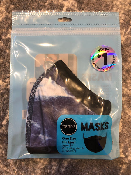 Top Trenz Light Denim Mask - One Size Fits Most