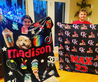 Custom Collage Favorite Things Blanket
