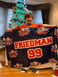 Personalized Sports Team Throw Blanket