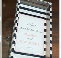 Lucite Rectangular Vanity Tray