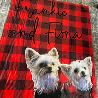 Custom Dog Picture Blanket